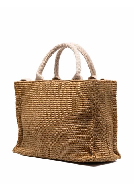 small rafia tote bag woman brown MARNI | SHMP0077U0 P3860Z0R42